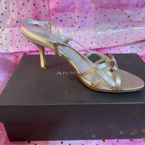 Anne Klein Silver Stiletto Sandals